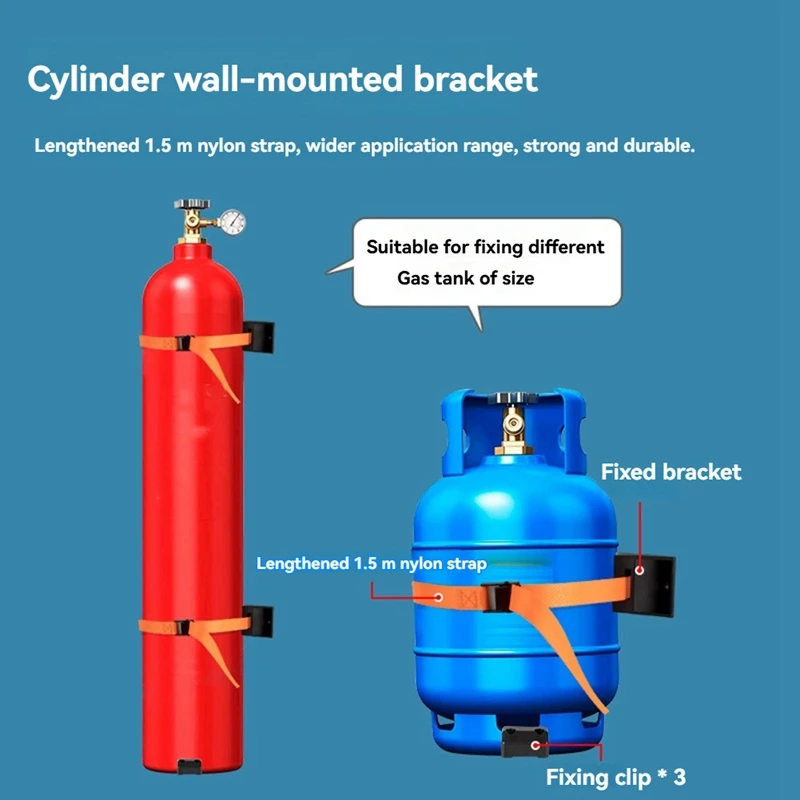 حامل خزان دعم ثابت عززت تمديد حزام النايلون خزان الغاز حامل حائط للقوارب الخارجية المركبات Rvs Labs-A65R #3