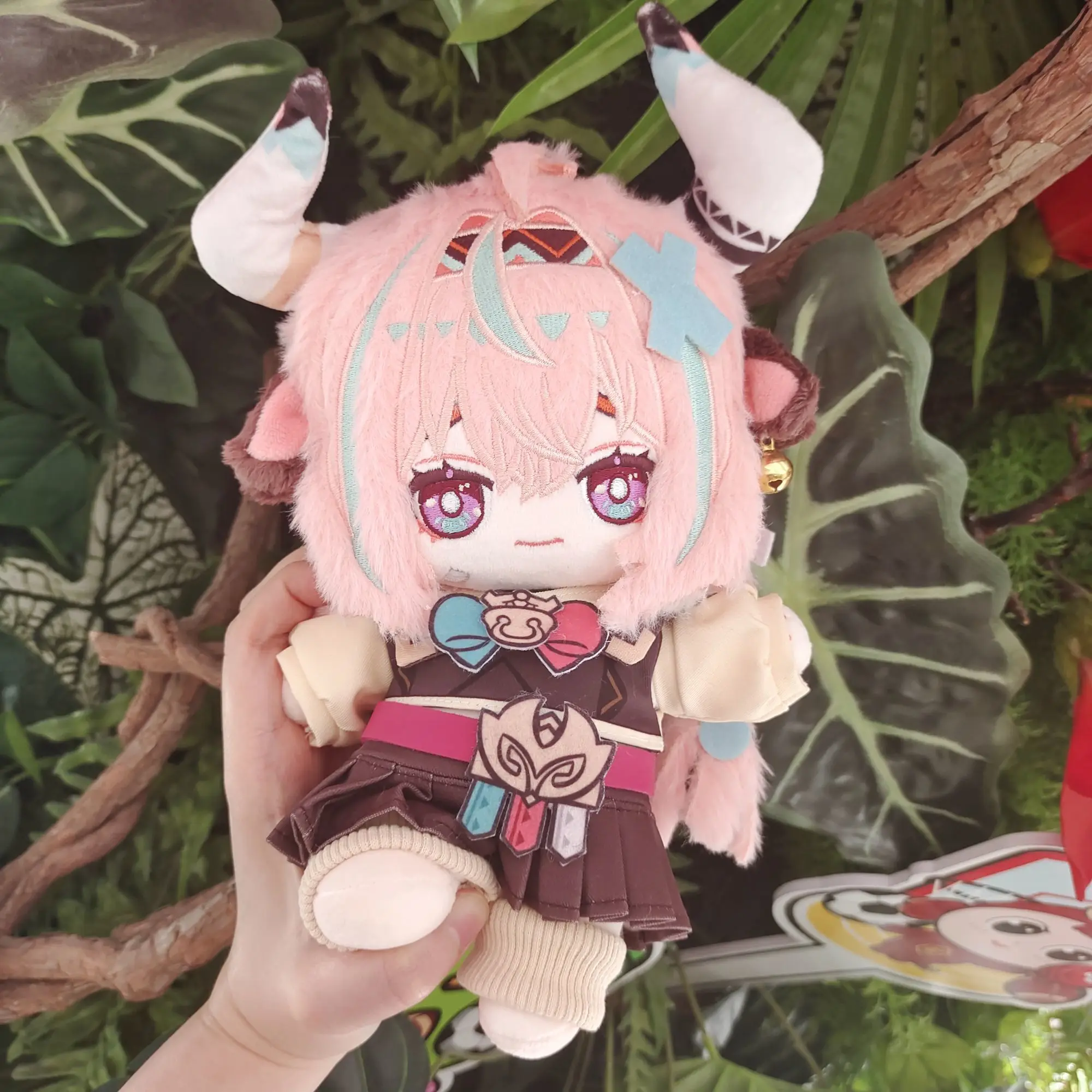 

Мягкая игра 20 см Genshin Impact Varshana с кроличьими волосами, хлопковые плюшевые игрушки COS для детей и взрослых, подарки на день рождения, праздничный подарок