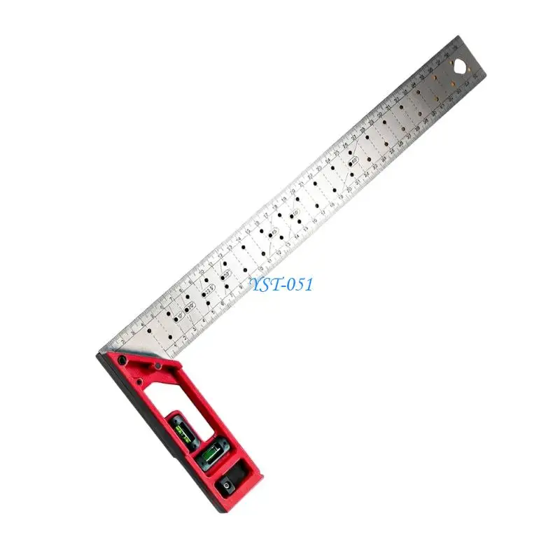 E15A Multiple Use Layout Tool for Precise Marking and Measuring Featuring Adjustable Hole Markers