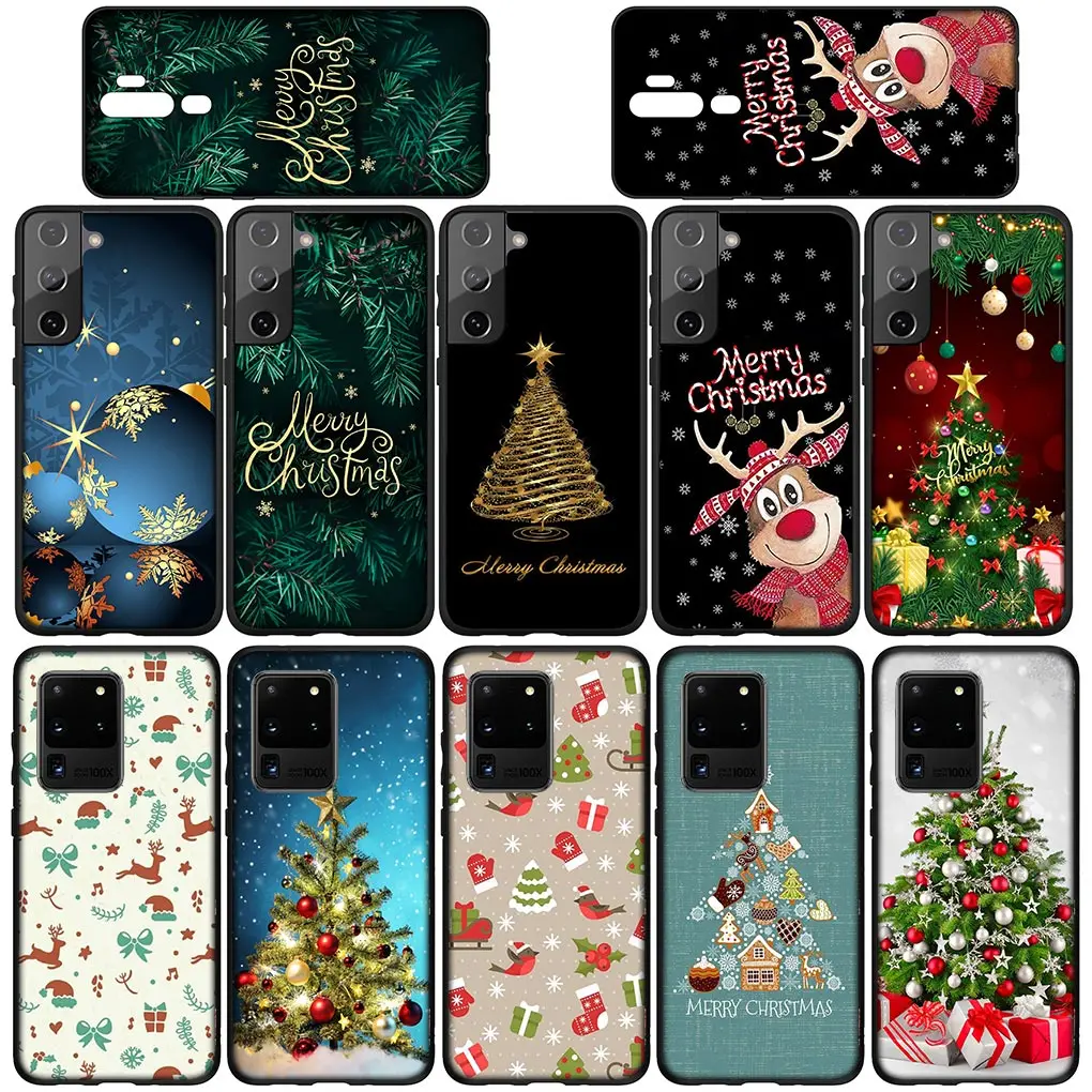 Merry Christmas Tree Deer Phone Casing for Huawei P30 P20 P10 Y6 Y7 Y9 Prime Mate 10 20 Pro Lite Y9A Y8S P Smart 2019 Cover Case