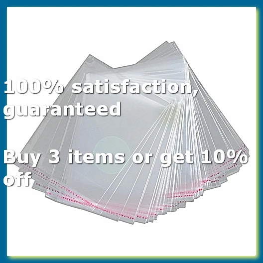 ●100x A3 package Bag 45x32cm Clear Resealable Plastic Self Seal Adhesive