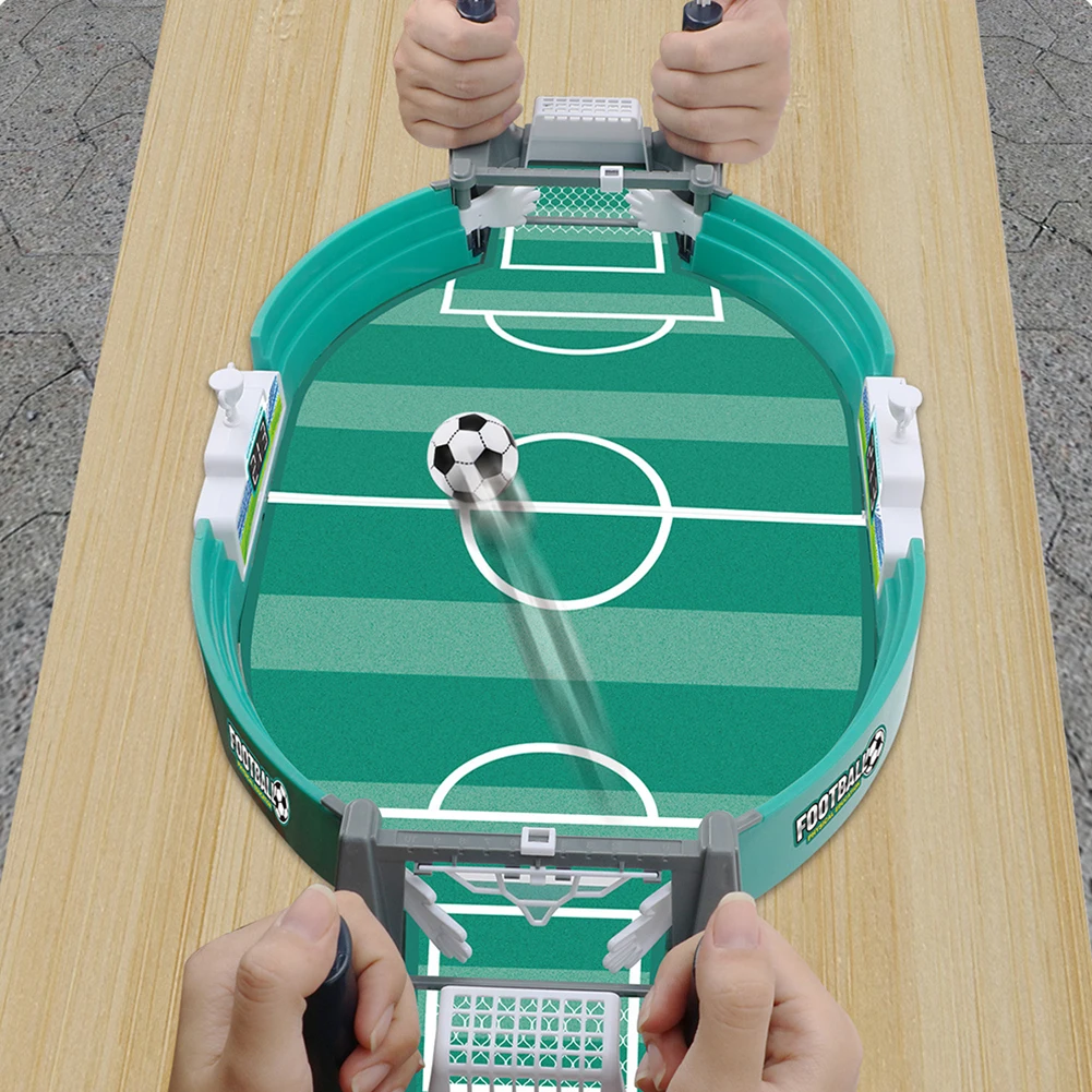 Mini jogo de futebol de mesa portátil jogos de futebol competitivos seguro resistente jogos de campo de futebol real para crianças presentes de festa