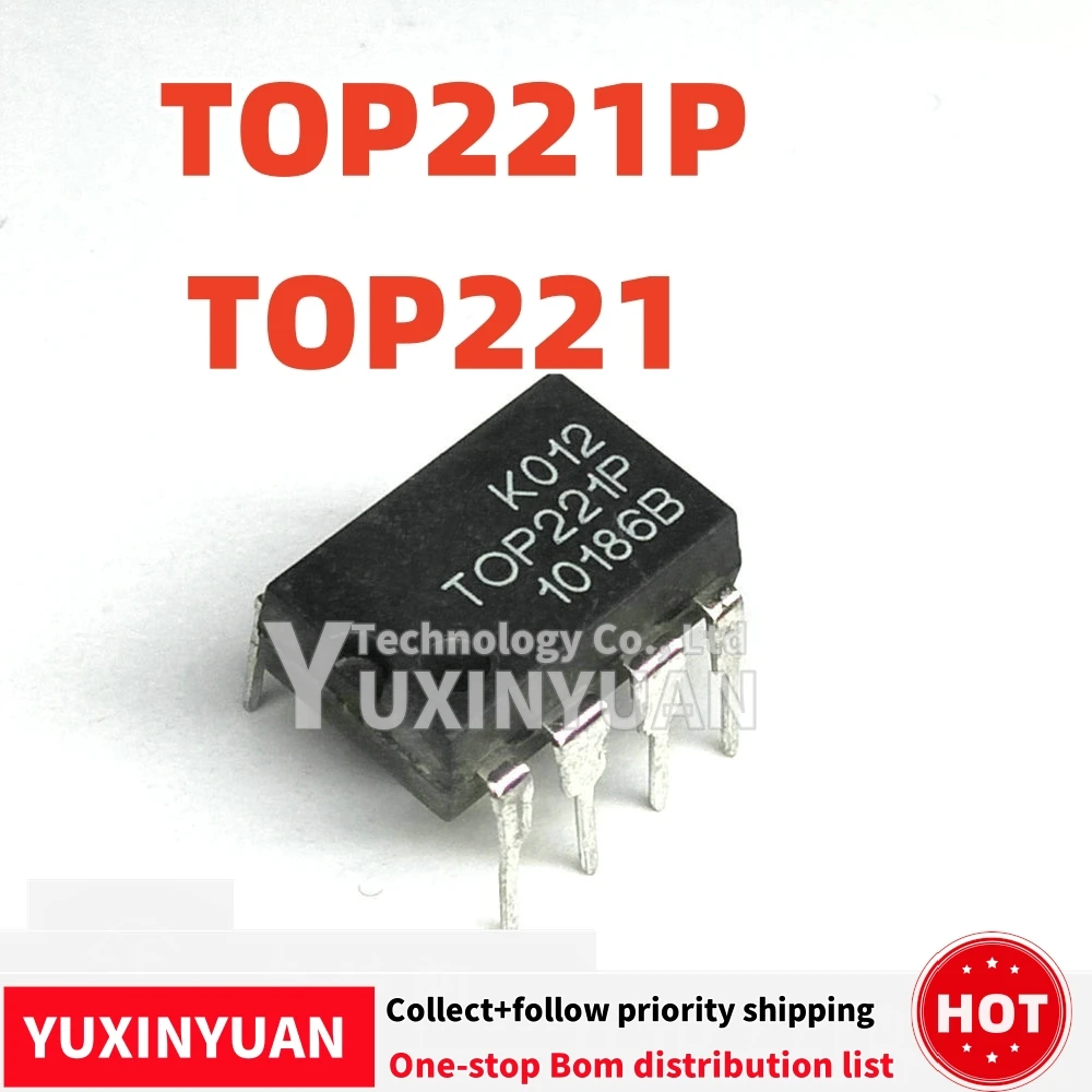 10PCS/LOT TOP221P TOP221  DIP8  IC   100%good YUXINYUAN