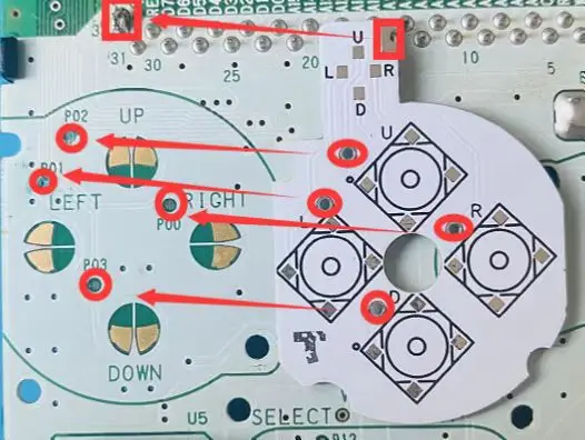 PCB لوحة قبة معدنية ل GameBoy GBC اللوحة الرئيسية زر تعديل لا خطوط الطيران ، لا قذائف قطع