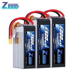 Zeee 6S 6500mAh 7500mAh bateria dron FPV Lipo 22.2V 100C 6000 z wtyczką XT60 do helikopter RC części Model RC samolotu