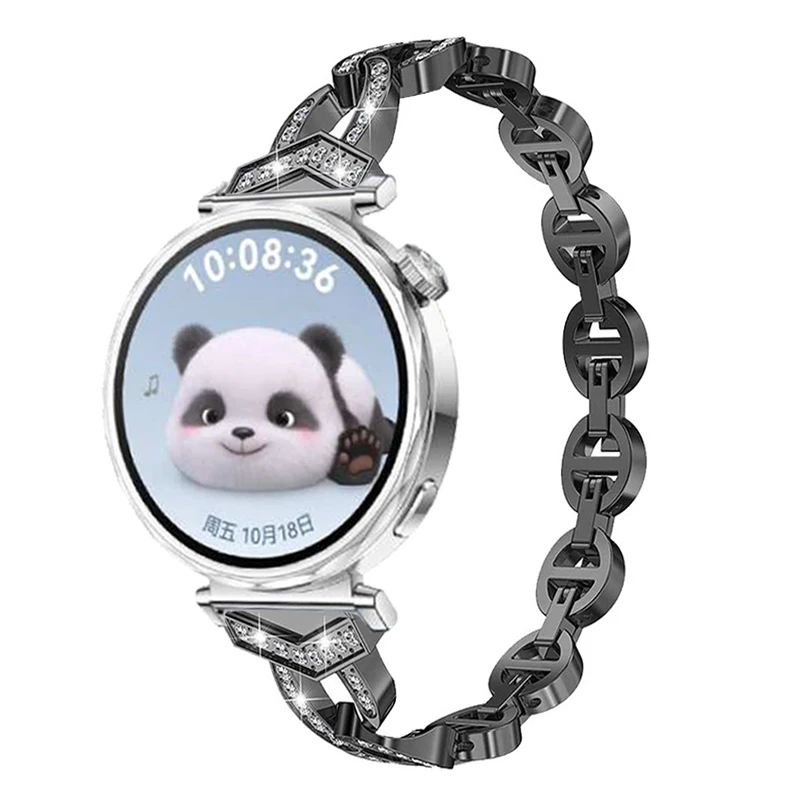 Pulseira de diamante para huawei watch gt5 pro 42mm, pulseira de metal para huawei watch gt 5 41mm, huawei watch gt 4 41mm
