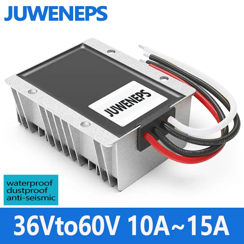 JUWENEPS 36V to 60V 10ADC Booster Module 36V to 60V Vehicle mounted Converter 36V to 60V 15A900W Variable Voltage Stabilized Pow