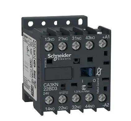 CA3KN22BD3 CA3-KN22BD3 Relay Kontrol, TeSys K, 4P(2NO + 2NC), 690V, 24V DC Coil, Koneksi Sekrup Clamp