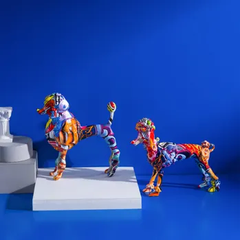 Colorful Graffiti Poodle Decor 1