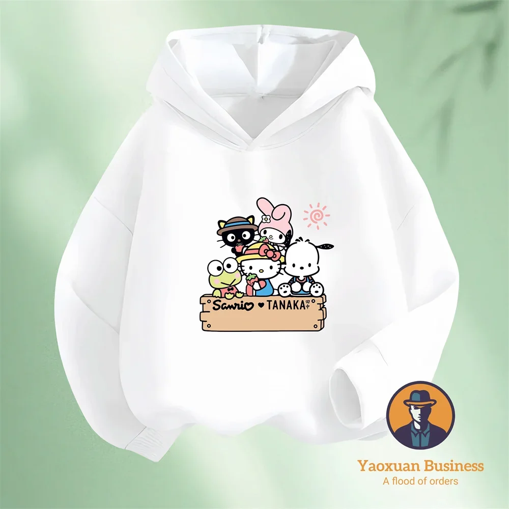 

Cold Resistant Pure Cotton Hoodie My Melody Cartoon Print Autumn Winter Sports Leisure