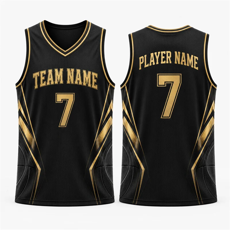 2026 New Customizable Basketball Jersey For Men Fashion Custom Name Team Name 3D Printed Vest Loose Quick Dry Team Uniforms