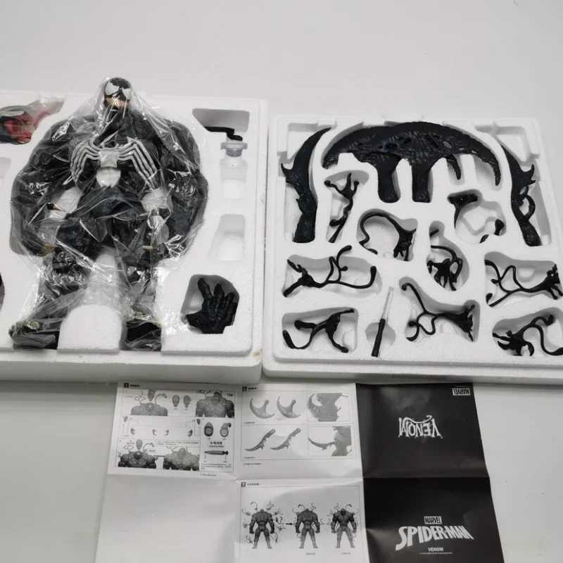 Genuine Venom Articulated 1/9 Marvel Action Figures Sculpture Toy Desktop Model Ornaments Children Birthday Home Decoration Gift