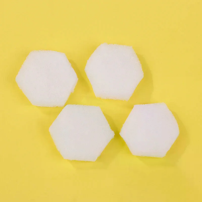 80 stks Schilderen Verwijderen Nagellak Hexagon Nagel Sponzen Buffer Bestanden Kleur Veranderen Nail Art Gel Polish Manicure Gereedschap