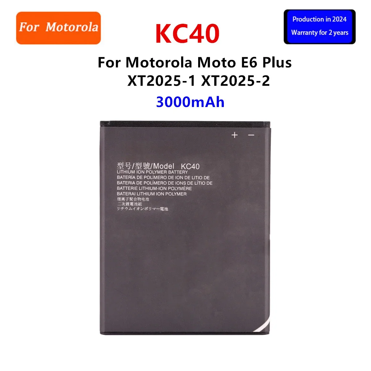 Battery KC40 HC40 HC60 GK40 For Motorola Moto E6 Plus XT1754 XT1755 XT1758 M2998 C Plus Dual SIM E3 G4 Play Phone Batteries