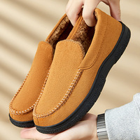 New Plush Slippers for Men Outdoor No Slip Warm Cotton Men's Shoes Luxury Casual Men's Shoes Soft Cozy Casual Man Driving Shoes