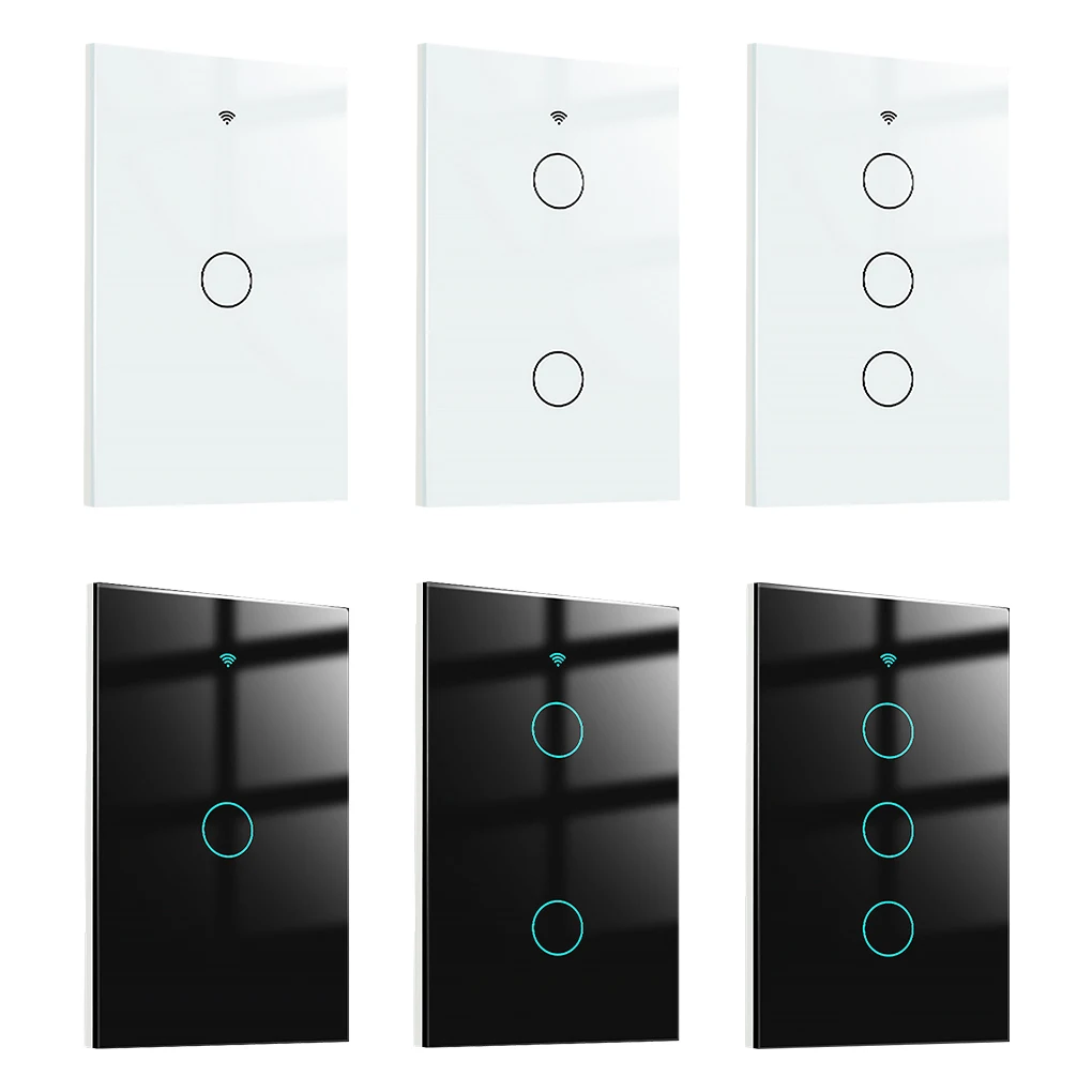 

Переключатель дистанционного управления Tuya светильник, контроллер с панелью из закаленного стекла, умные товары для дома, 1 комплект, белый цвет