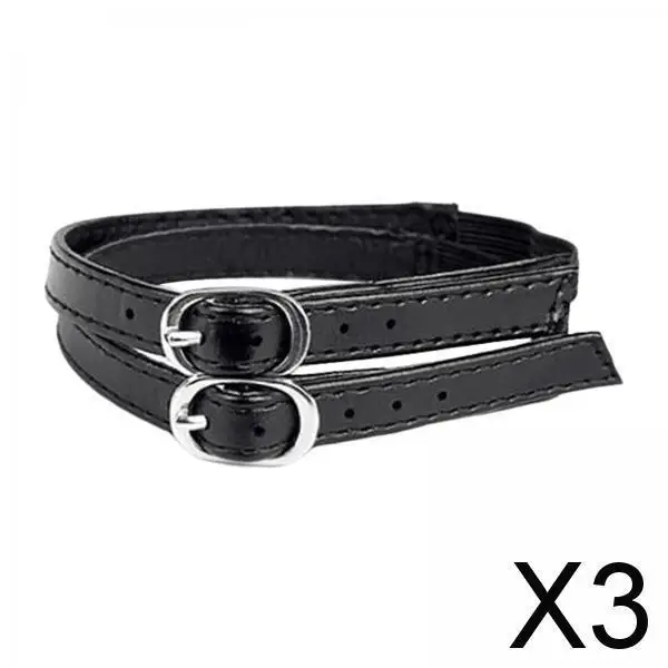 

3x Shoe Fastener Set for Women's Footwear - Secure Your Shoes with Ease , Matt Black