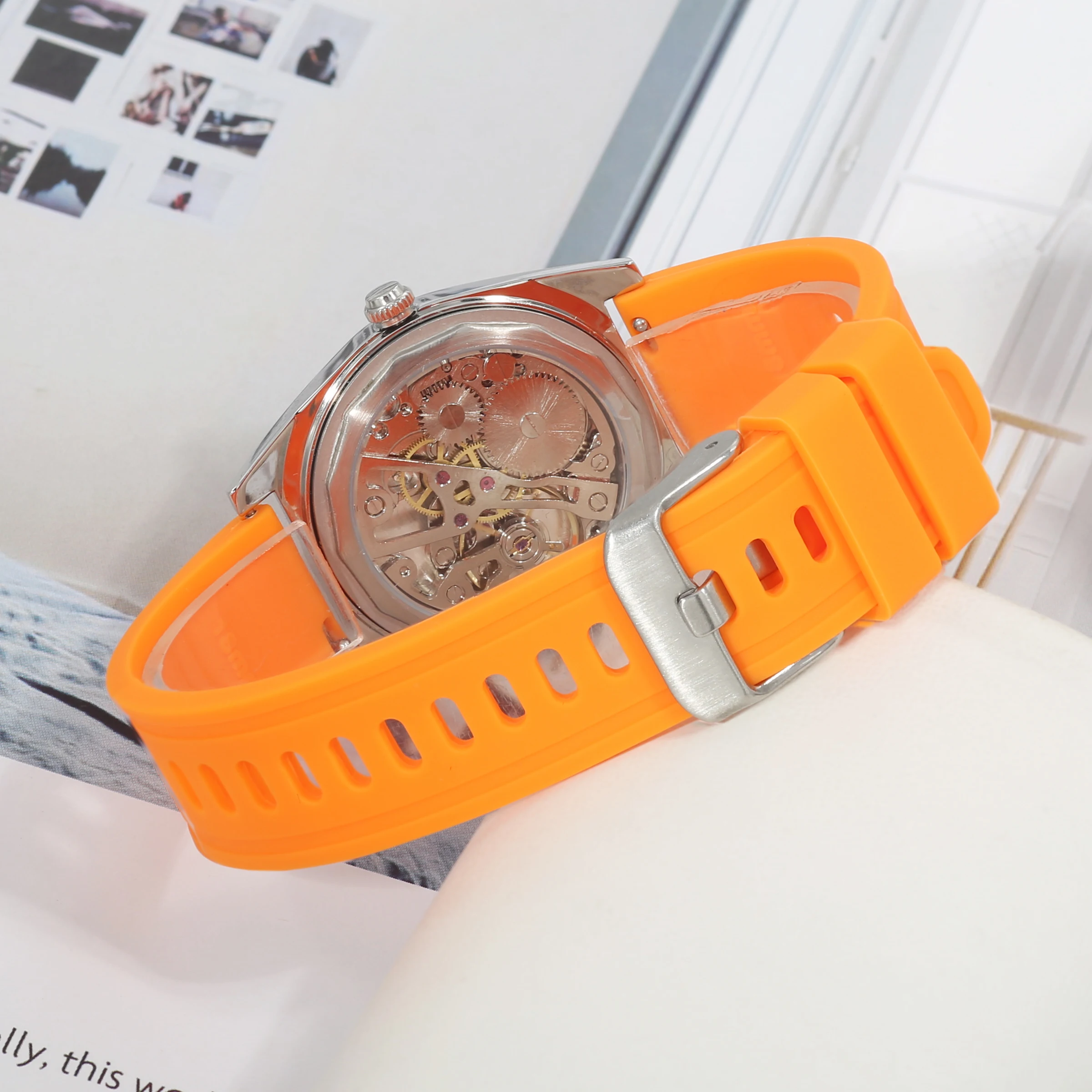 Men's Mechanical Watch Gift Illusion 7120 36mm Hand-wound Shanghai Retro Chinese Style Fashion Versatile Daily Wear For Gifting