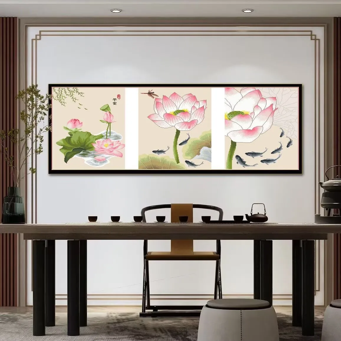 kits-de-broderie-diy-imprimes-9ct-11ct-poissons-lotus-point-de-croix-fil-et-aiguilles-pour-travaux-d'aiguille