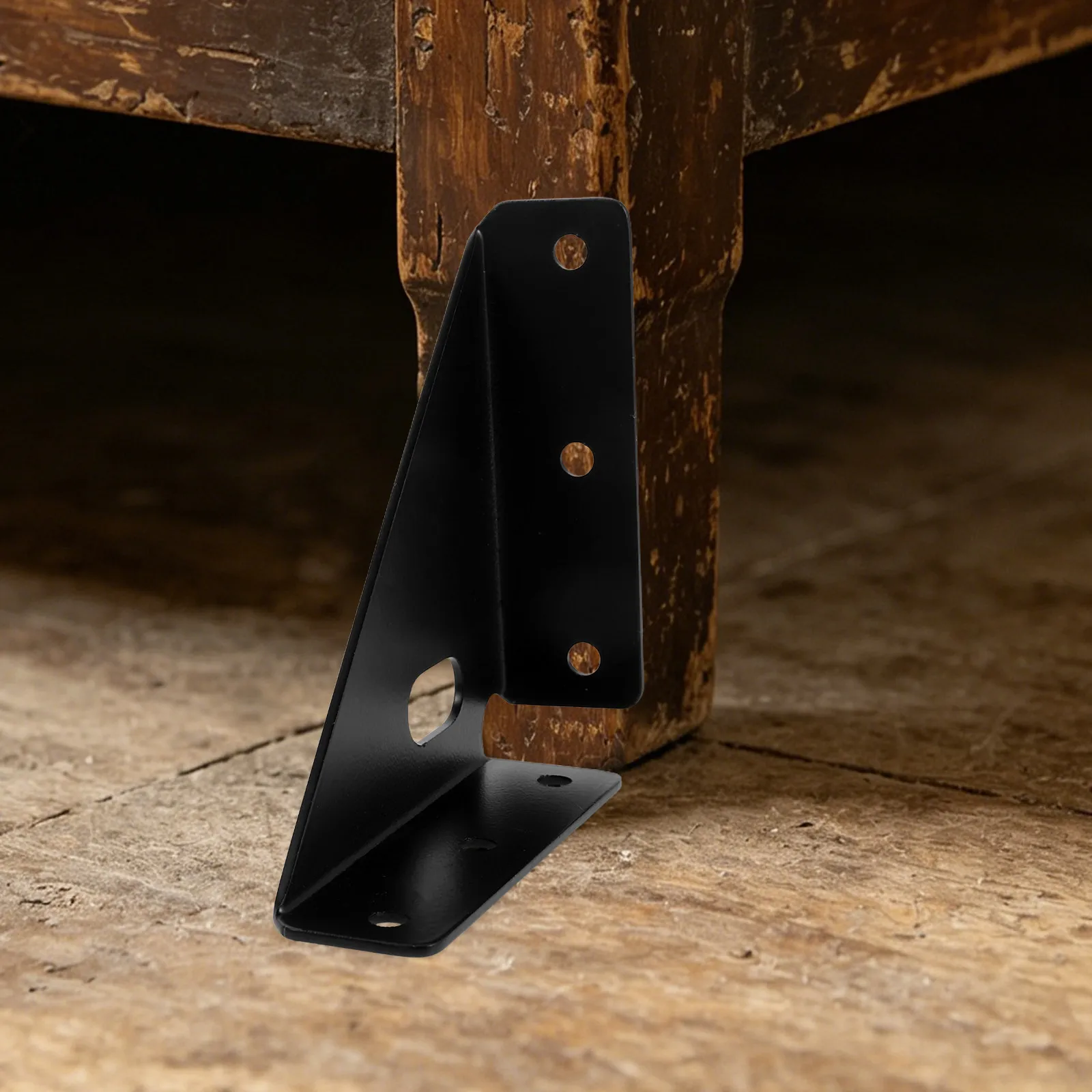 Triangle Corner Brackets 4Pcs Heavy Duty 86mm Wood Furniture Shelf Bed Table Cabinet Support White Anti Wobble