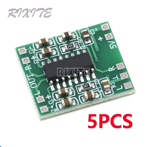 Imagen 1 del producto 5 uds PAM8403 Super Mini placa amplificadora Digital 2*3W Clase D Digital 2,5 V a 5V amplificadores de Audio de sonido
