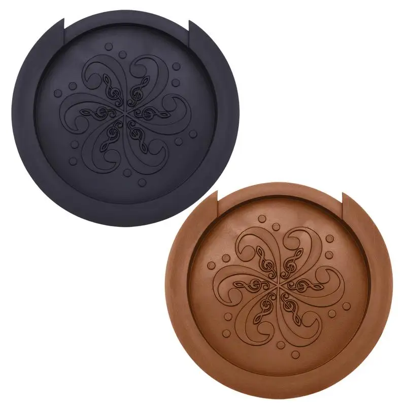 Guitar Sound Hole Cover Feedback Eliminator Soft Silicone Guitar Hole Plug Feedback Buster Acoustic Guitar Sound Hole Covers