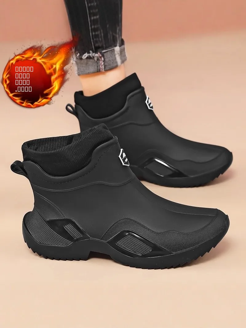 

Men's Winter Rain Boots Fce Lined Non-Slip Waterproof Snow Boots very Profionals Fiing Special Cotton oes