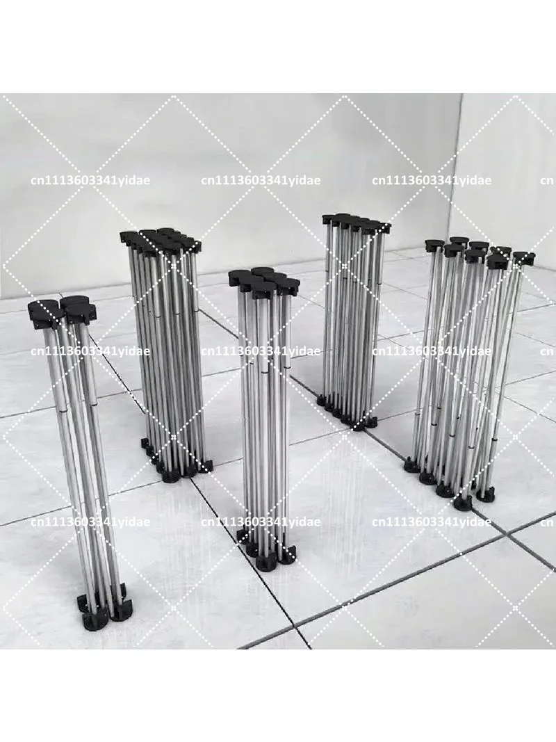 Foldable Spider Leg Workbench, 73-82cm Stainless Steel Sawhorse, Quick Telescopic Portable Desk Rack