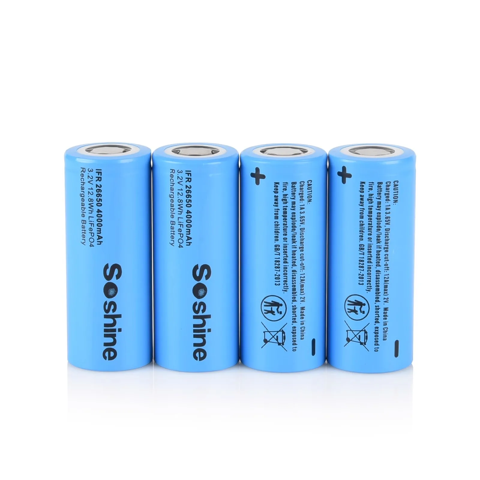 الأصلي Soshine 26650 ليثيوم أيون IFR 26650 3.2 فولت 4000 مللي أمبير بطارية قابلة للشحن LiFePO4 26650 بطارية لمصباح LED