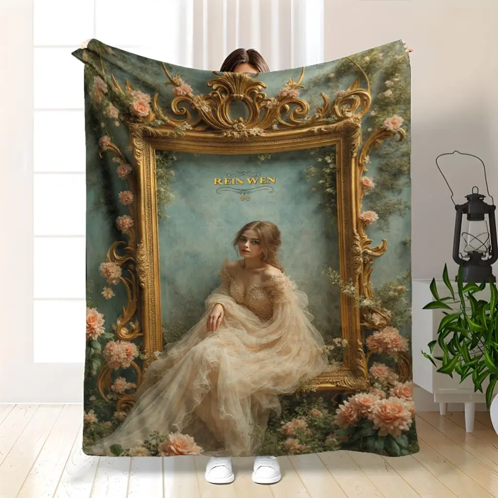 Vintage Gothic Queen Art Blanket Throw Bedspread Renaissance Royal Decor Luxury Aesthetic Cover 150x200cm