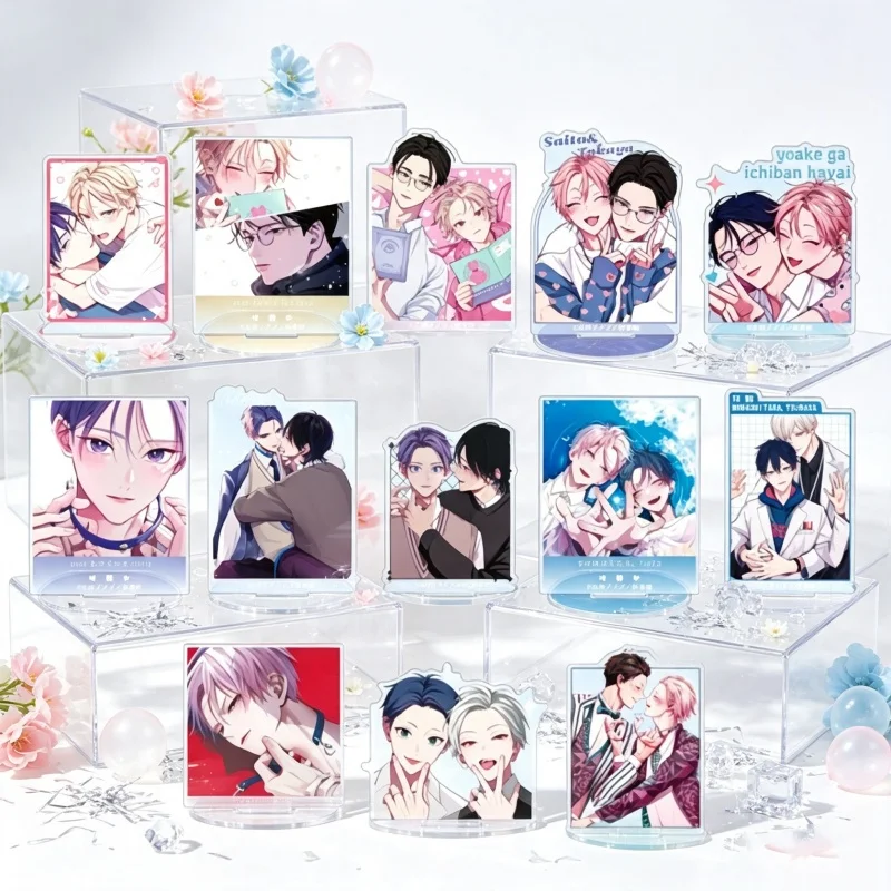 BL Anime Comics Dawn is the Darkest Anime Cartoon Sogo Saito/Takaya 10cm  Acrylic Standing Sign Animation Peripheral Keychain