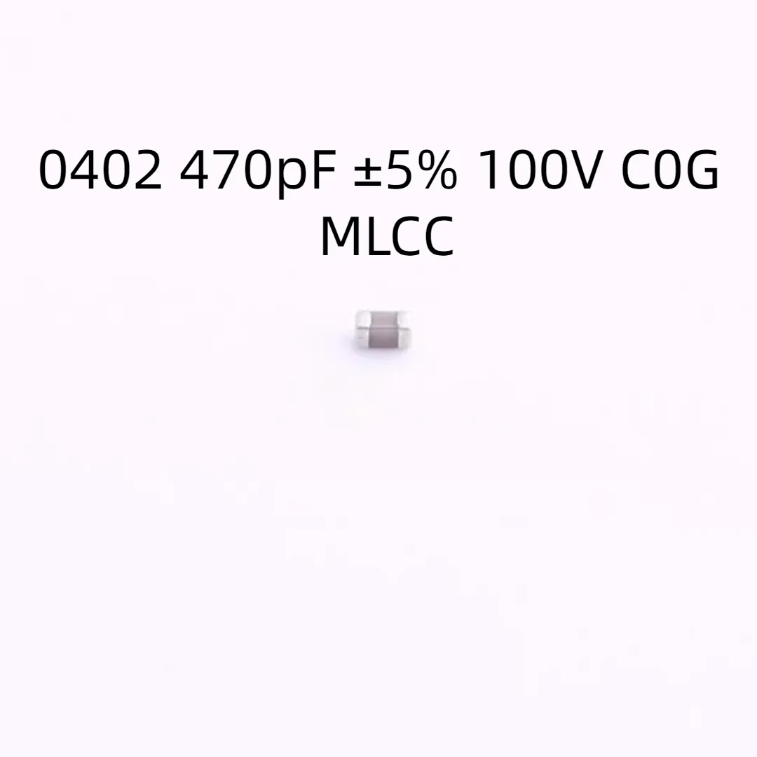 

10000PCS/LOT C1005C0G2A471JT000F Capacitor 0402 470pF ±5% 100V C0G MLCC