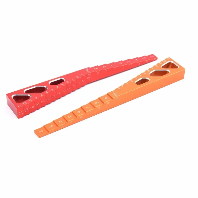 Aluminium Alloy 2 in 1 Ride Height & Droop Gauge (BU) Ruler For 1/10 1/8 1/16 1/14 RC Touring Car & Drift Car