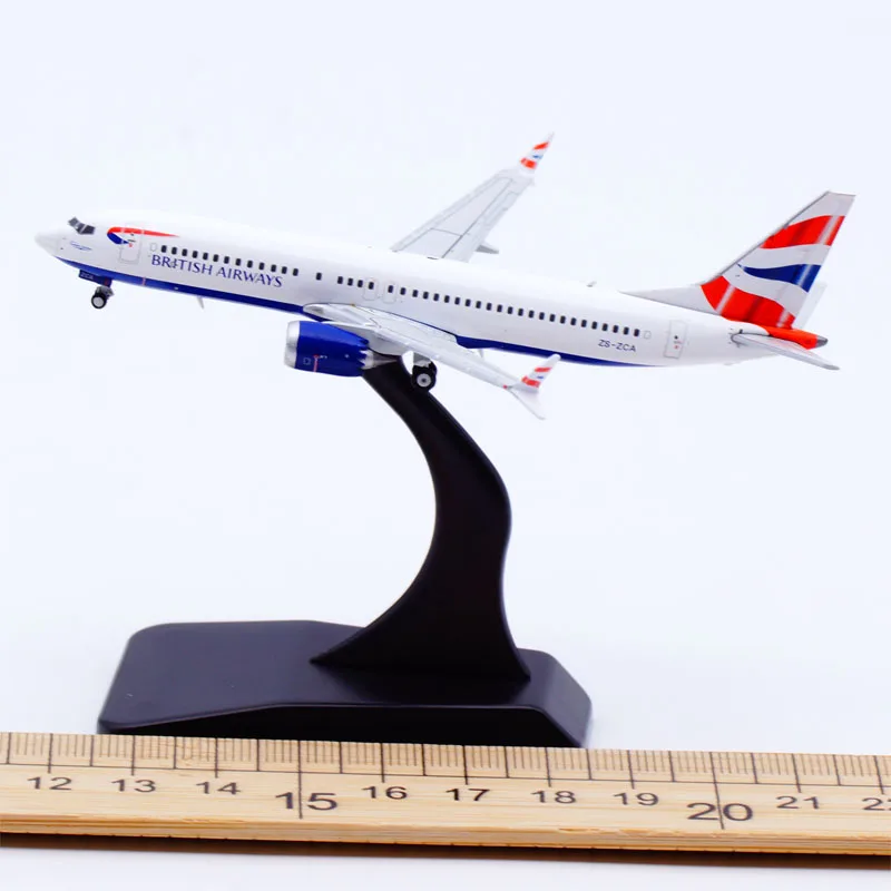 XX40209 Alloy Collectible Plane Gift JC Wings 1:400 British Airways Boeing B737 MAX 8 Diecast Aircraft Jet Model ZS-ZCA