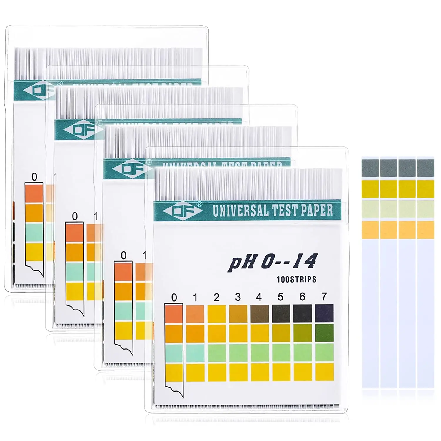 100 Strips 0-14 PH Alkaline Acid Indicator Paper Water Saliva Litmus Testing Kit for Test Body Acid Alkaline pH Level Skin Care