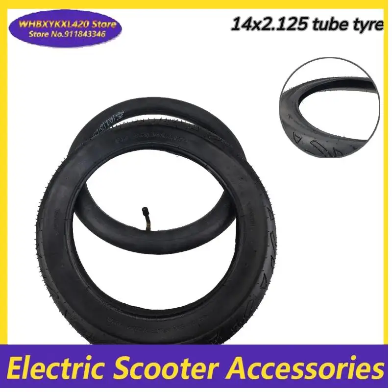 Reliable 14x2.125 Tubeless Tires for 14-Inch Scooters, Electric & Children’s Bikes