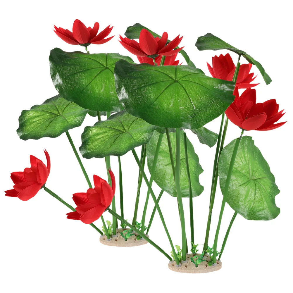 

2Pcs Fake Aquarium Plants Water Grass Scaping Realistic Plastic Fish Tank Decorations Sturdy Wear Resistant Home Pet Supplies