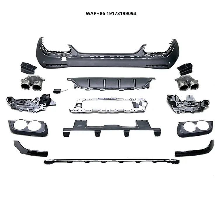 

GLC W254 Upgrade GLC43 Rear Diffuser for Mercedesbenz-GLC X254 GLC43 Style Rear Diffuser Exhaust Tip 2023-IN