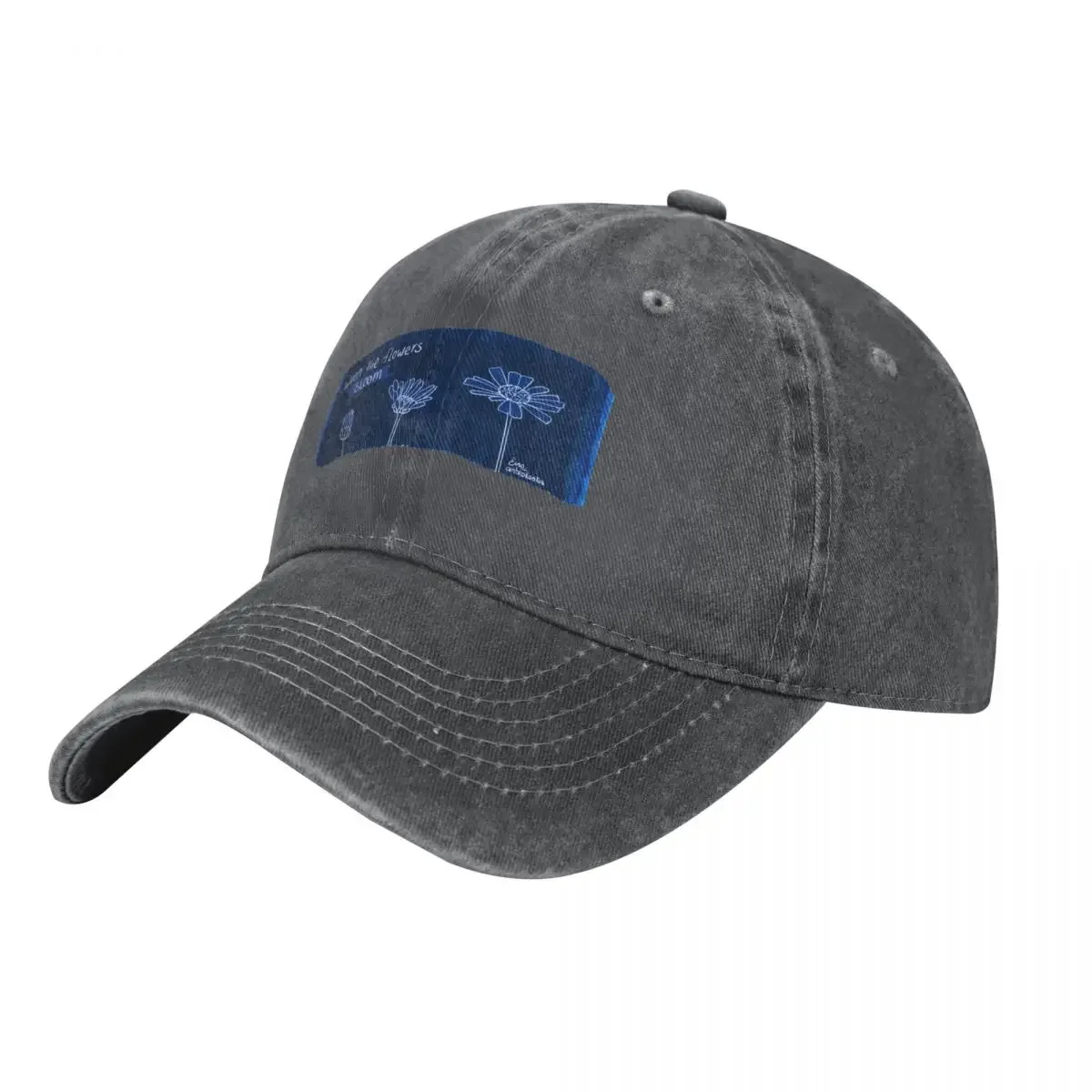 

when the flowers bloom Indigo by RM Baseball Cap derby hat Dropshipping Hood Funny hats Boy Child Women's