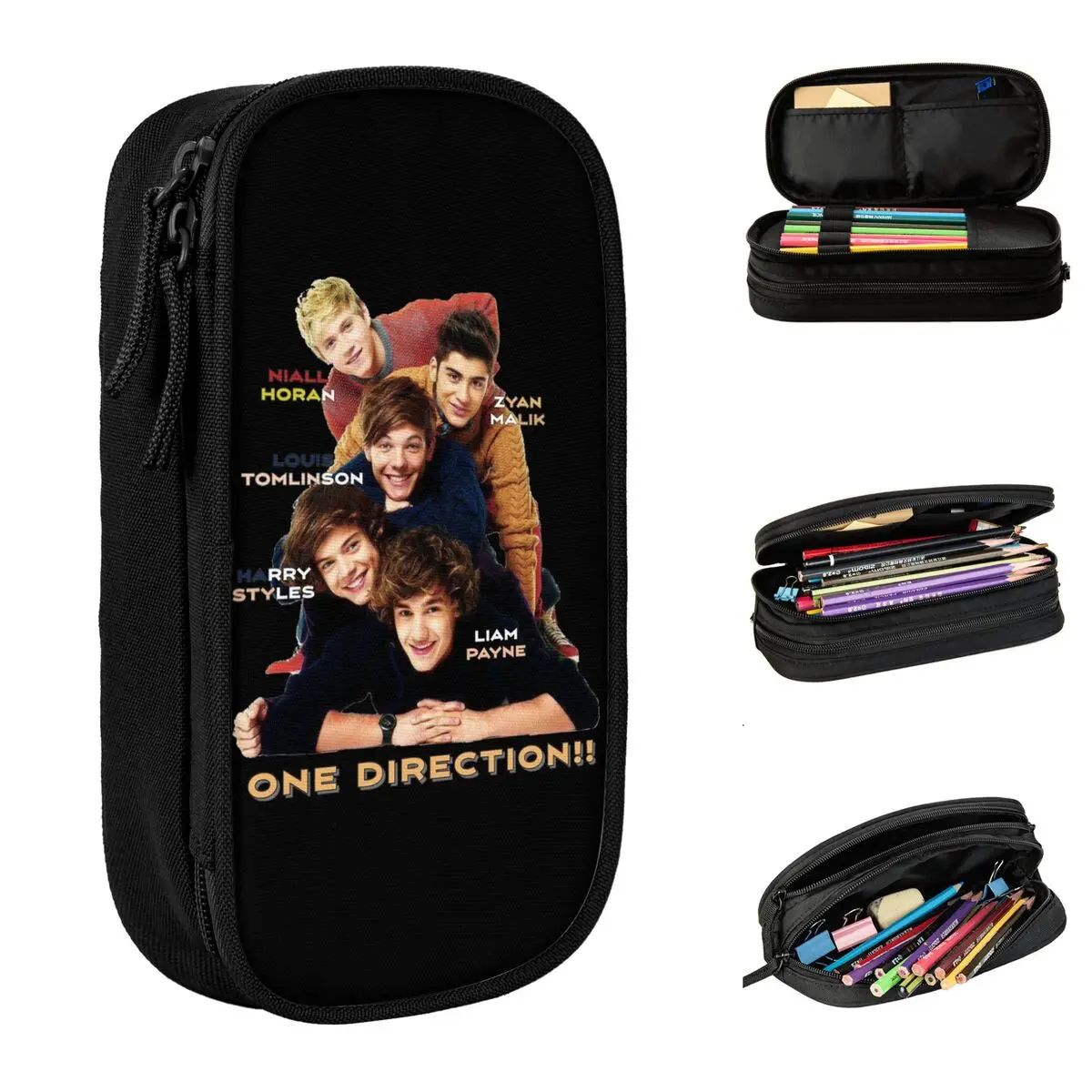 Cute Ones Music And Directions Unite Niall Horan Pencil Cases Pencilcases Pen Box Kids Big Capacity Bags Students Stationery