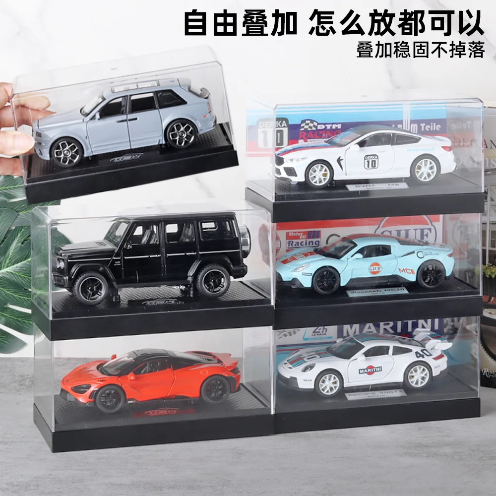 

1:32 Acrylic Dust Cover Alloy Sports Car Model Huili Sound and Light Toy Ornament Live Broadcast Recommendation