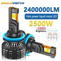 EAGLEVISION-Lámpara Led superfuerte 7055 CSP, faro proyector Canbus de 12v y 24v, HB3, HB4, 9012, H1, H4, H7, H11, H13