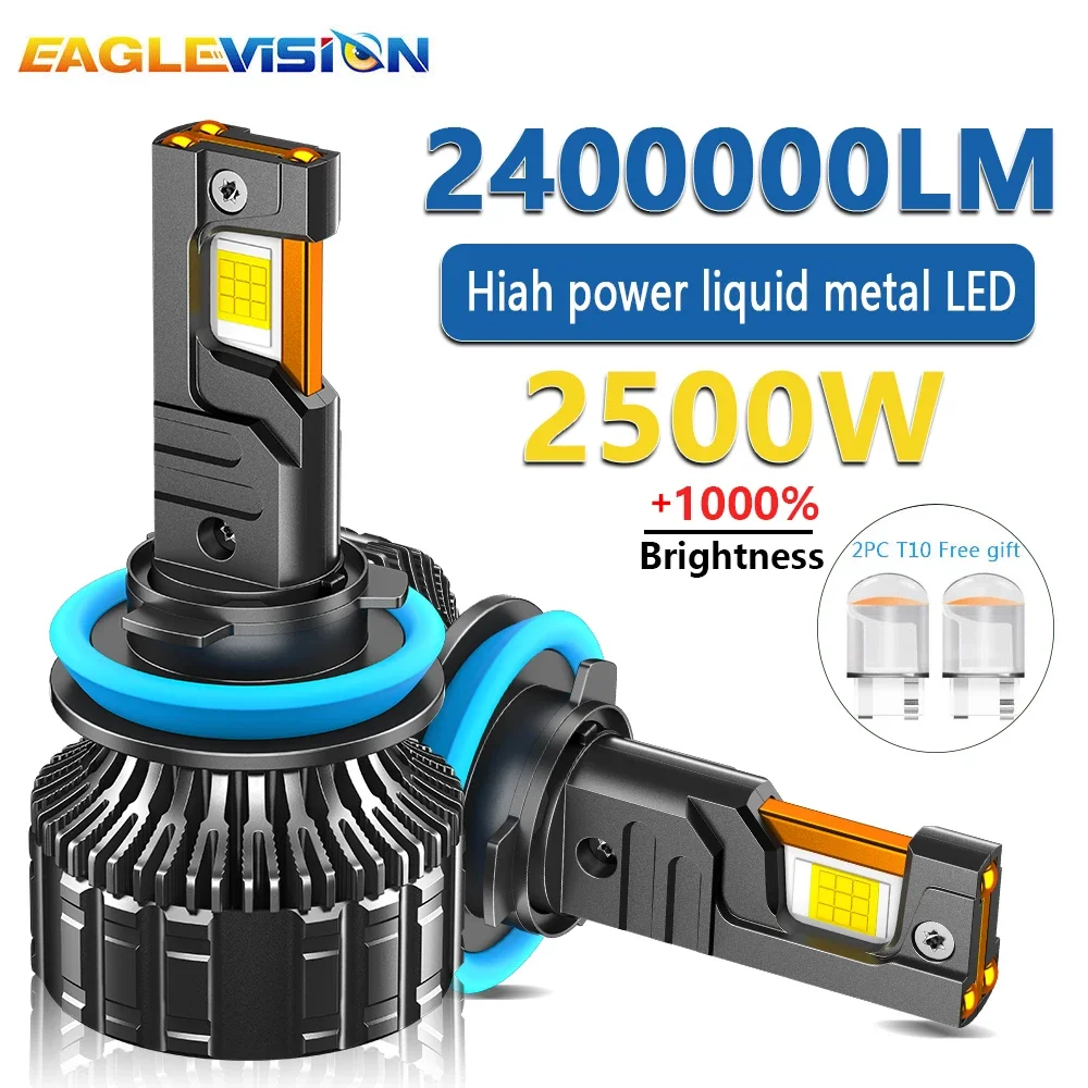 EAGLEVISION 7055 CSP Led  Super Strong Lamp LED Lighthouse  Projector Headlight  Canbus 12v 24v HB3 HB4 9012 H1 H4 H7 H11 H13