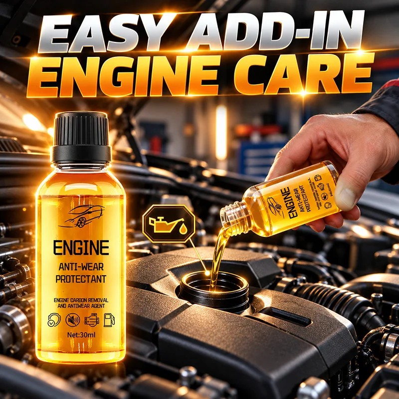 Engine Anti-Wear Protectant Car Engine Oil Additive Carbon Deposit Remover Automotive Maintenance Treatment