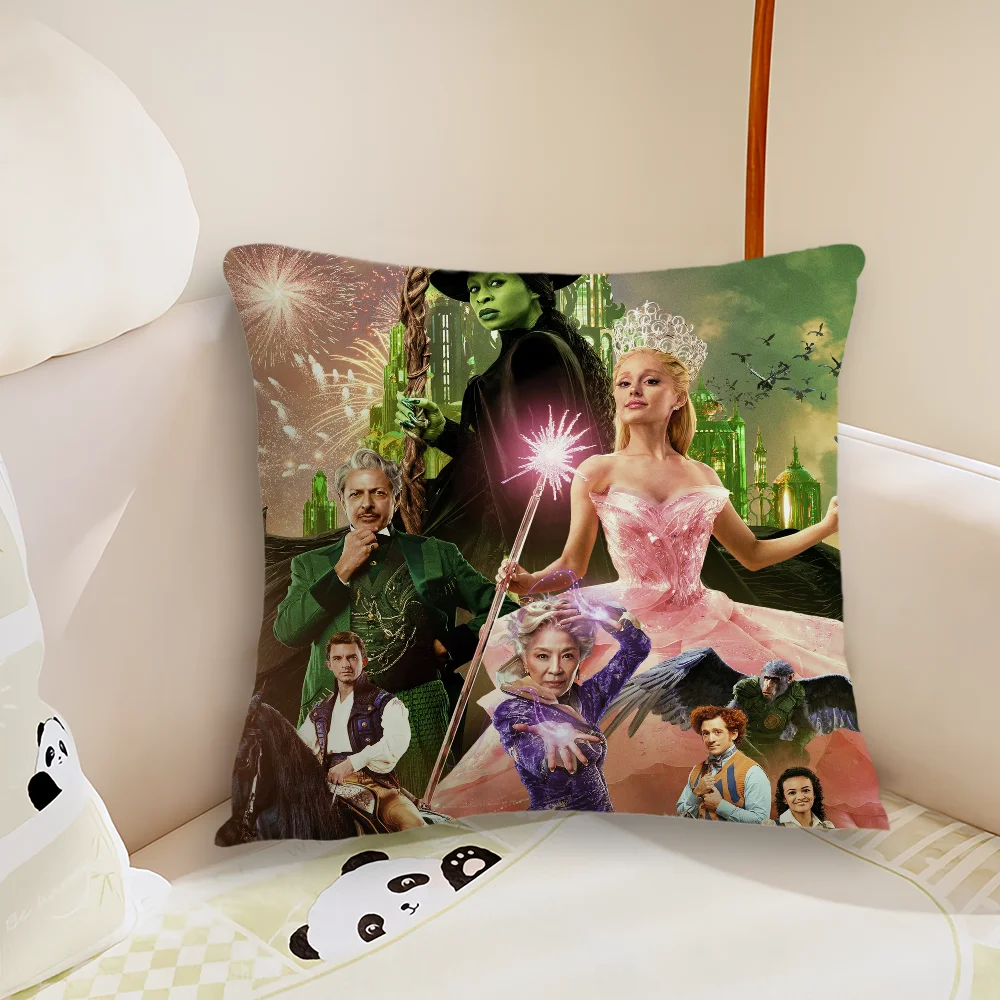 Movie W-Wicked Pillow Case Living Room Sofa Cushion Cover Suitable For Home Bedroom Room Decoration