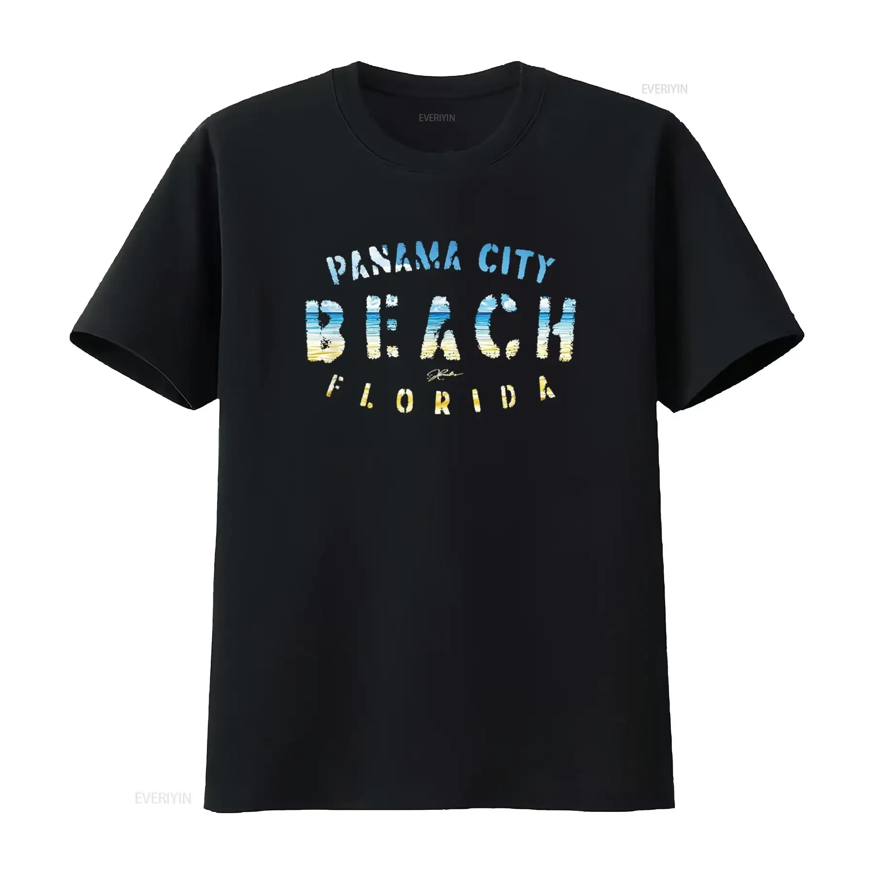 Panama City Beach FL T Shirt vintage Washed Stretched Slightly homme Versatile Casual Comfortable graphic streetwear