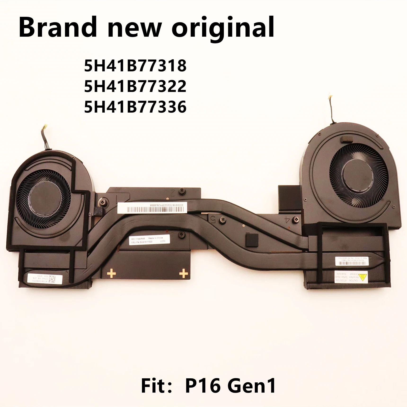 

New Original For Laptop Lenovo ThinkPad P16 Gen1 CPU Cooling Fan Heatsink Cooler UMA FRU PN:5H41B77318 5H41B77322 5H41B77336