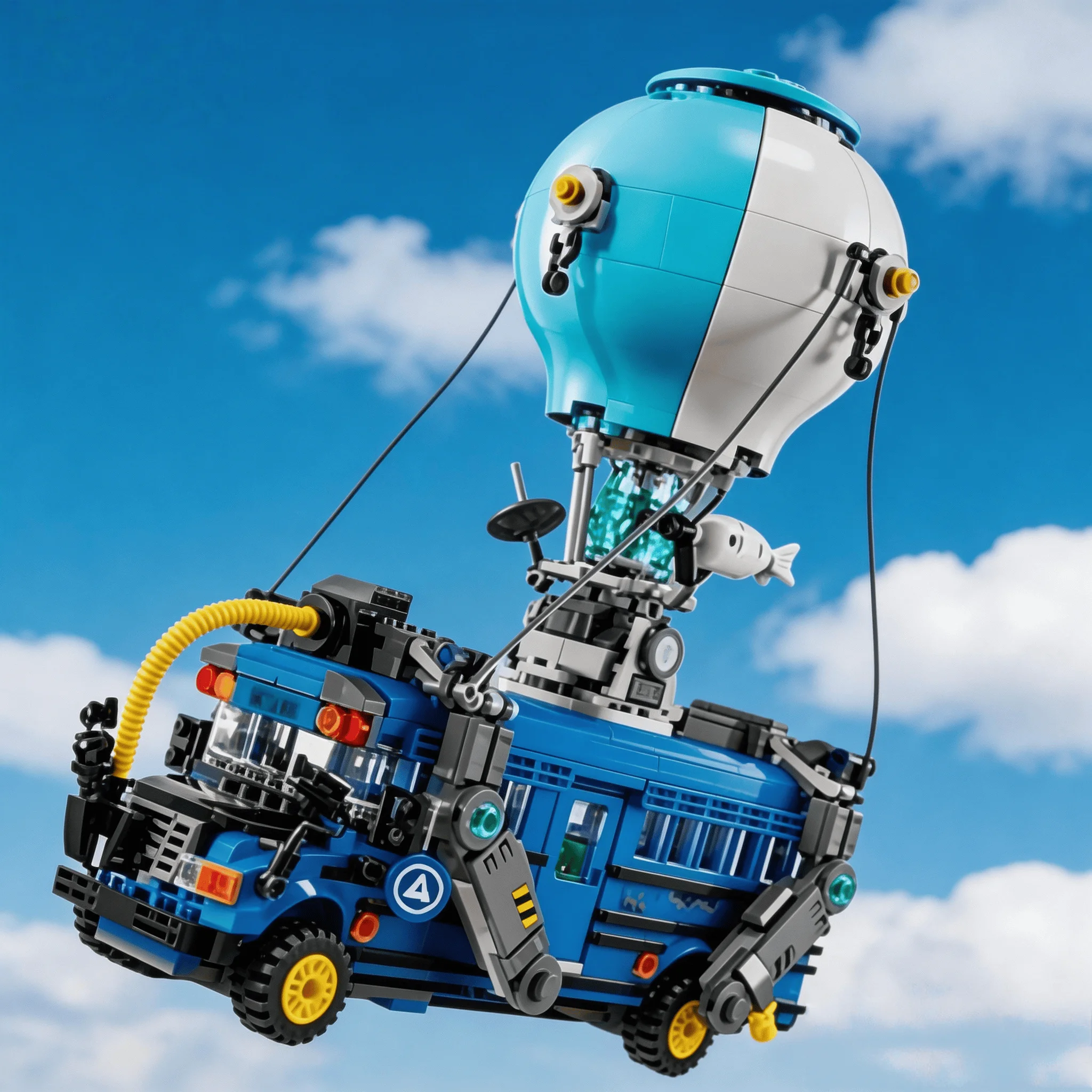 

Новинка 2026: Модульная сборная модель автобуса-шара синего цвета, 954 детали, конструктор для взрослых, праздничный подарок, украшение для дома