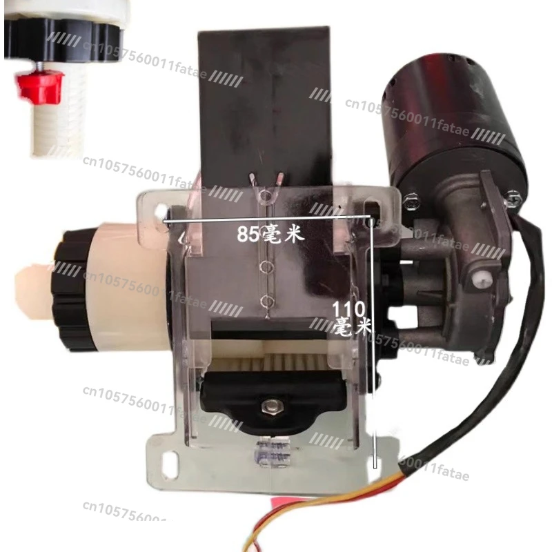 electronic fertilizer spreader motor left and right adjustable with fertilizer cleaning port adjustable handwheel