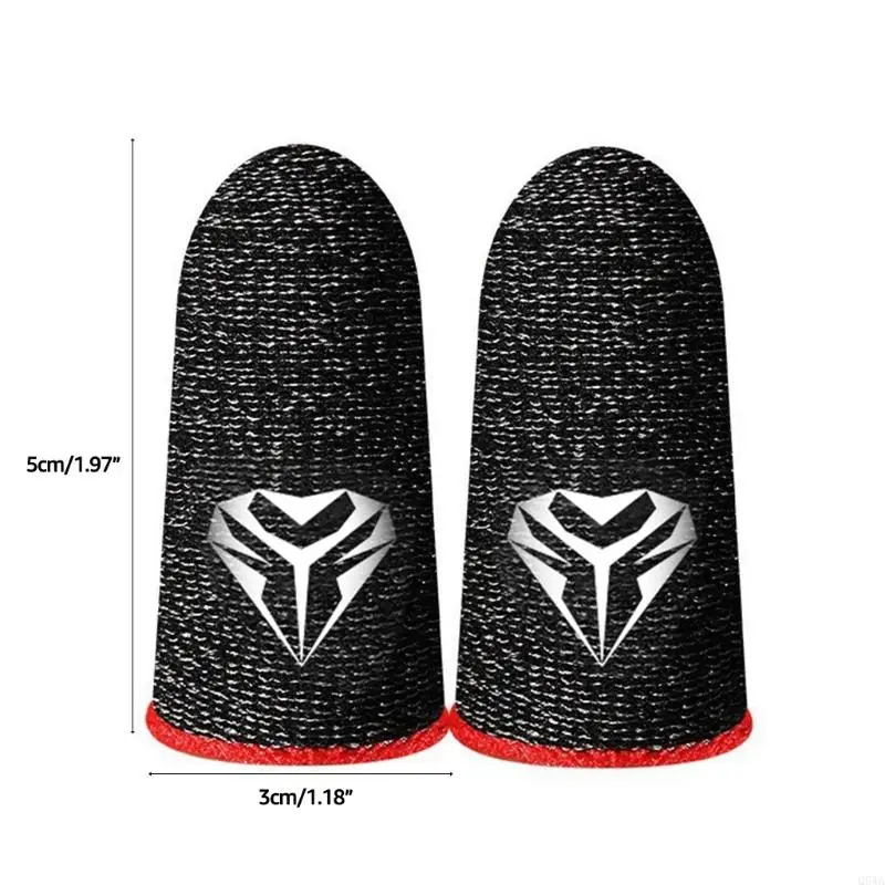 Q5WA Игровые рукава пальцев для контроллеров мобильных игр, 0,3 мм проводящие серебряные волокно-воздушные дышащие игровые для